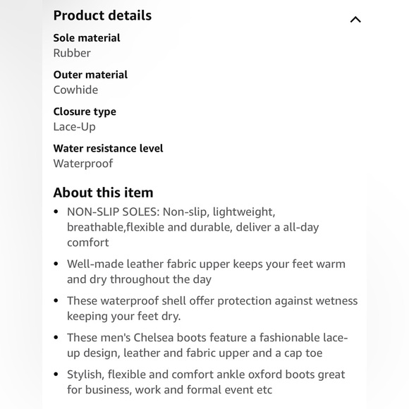 Men’s waterproof lace up boot size 9 - Picture 7 of 8